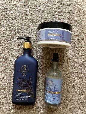 Aromatherapy Lavender + Vanilla Sleep Body Care Set